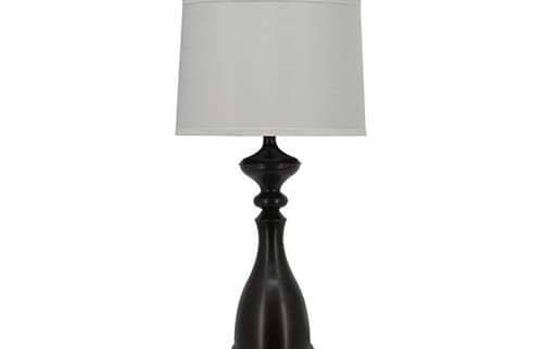 Dark Bronze Bottle Table Lamp